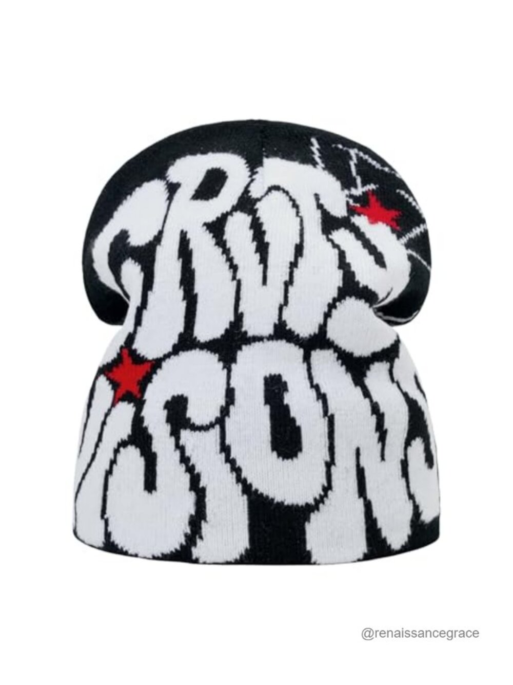 Y2K Knit Beanie Spider Gothic Winter Hat Unisex Skull Cap